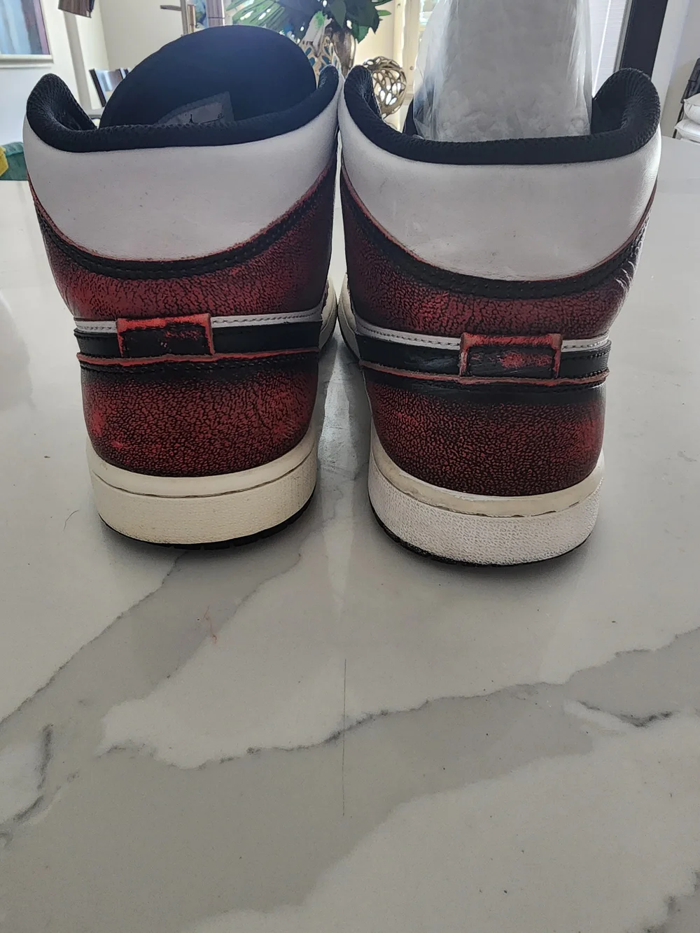 Nike Air Jordan 1 Mid Men’s Sneakers - Wear-Away Chicago 7.5